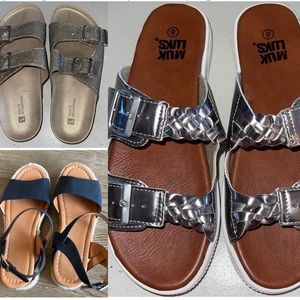 3 pair of VERY cute brand new dandals!  Size 8